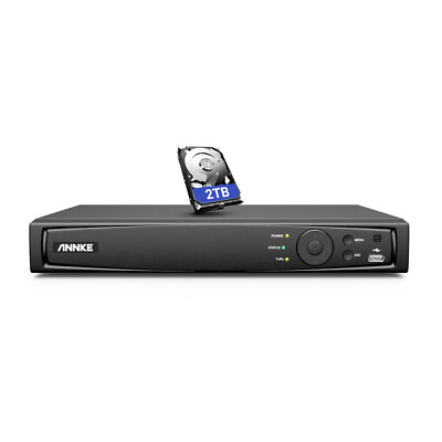 ANNKE 8MP 8CH NVR 4K POE Security Video Recorder System IP Network P2P H.265+