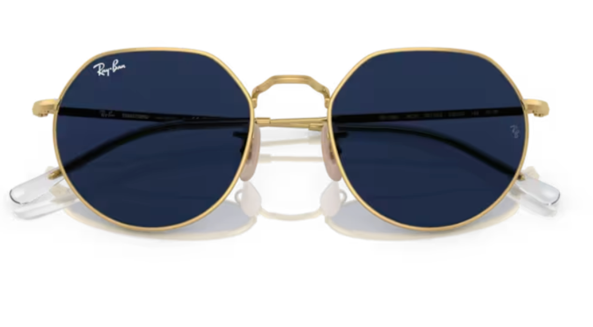 New RAY-BAN JACK Sunglasses RB 3565 001/GG 53-20 Gold Frames