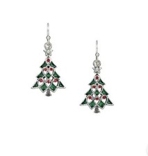 Avon Studio 1886 Festive Christmas Tree Earrings