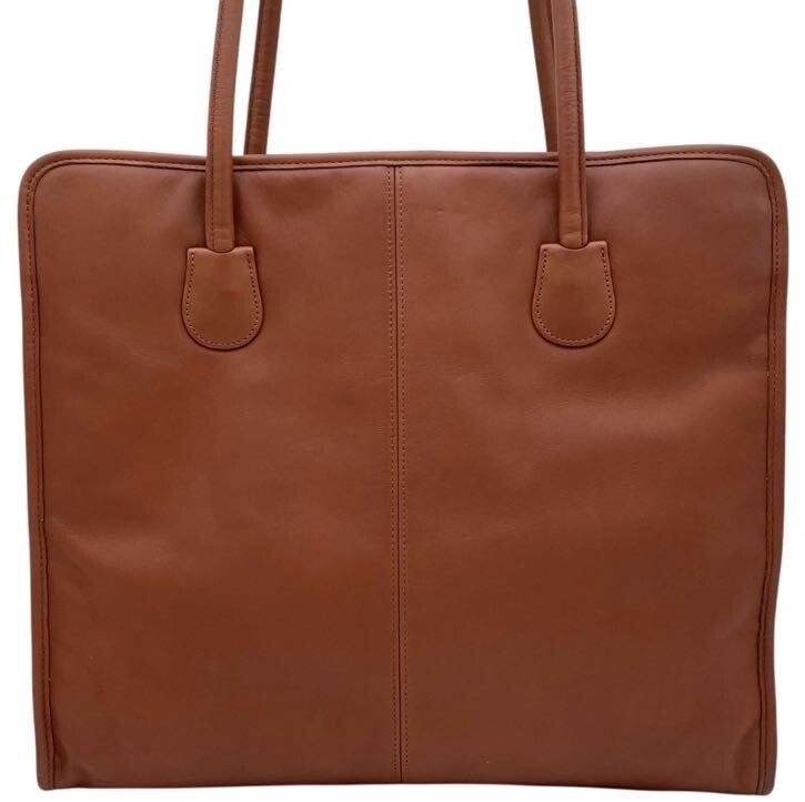 COACH ダークブラウン レザー トートバッグ 7303 オールド COACH ダークブラウン レザー トートバッグ 7303 オールド