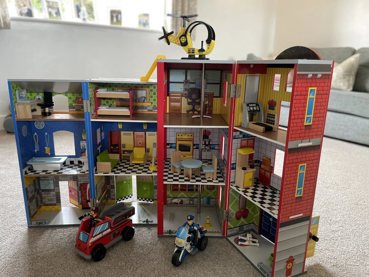 Kidkraft wooden firehouse 2025