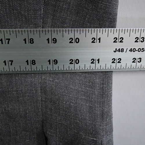 Hart Schaffner Marx 44L Gray Wool Silk Linen Sport Coat Suit Jacket - Picture 8 of 12