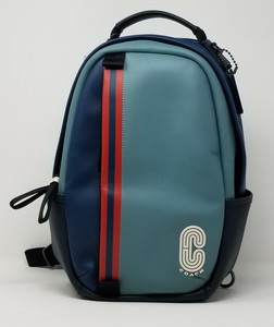 coach backpack mens blue