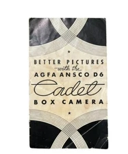 Vintage Afga Ansco D6 Cadet Box Camera Instruction Brochure Manual ONLY Booklet