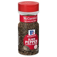 McCormick Coarse Ground Black Pepper, 3.12 oz