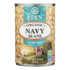Eden Foods Organic Navy Beans 15 oz Can (Pack of 3)