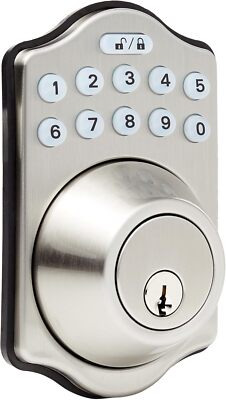 Electronic keypad door locks w/touch control keyless entry w/key entry option