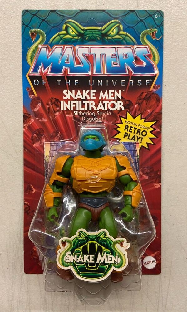 Masters of the Universe Origins Snake Men Infiltrator Guard Figure MOTU MOC