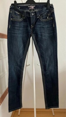 Be Rock for Express Damen Jeans blau Größe 36 top Zustand