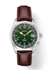 Seiko Alpinist Green Dial Brown Leather Strap SPB121J1 (WARRANTY &FEDEX 2 DAY)