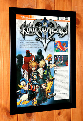 KINGDOM HEARTS II ポスター Kingdom Hearts II 2 PS2 Square Enix Promo Old Rare Poster