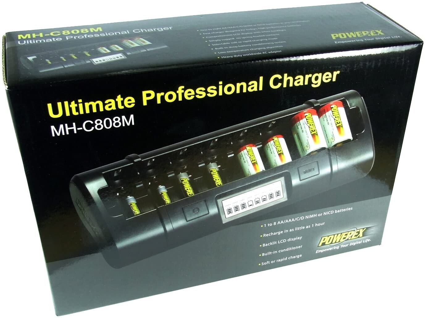 Maha PowerEx MHC808M Ultimate Professional Charger for 8 AA / AAA / C
