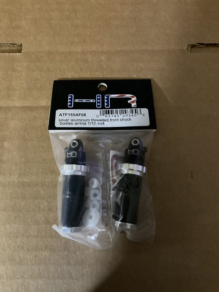 Hot Racing Alum Thread Frnt Bleeder Shock Bodies-ARA 1/10 4x4 HRAATF155AF08