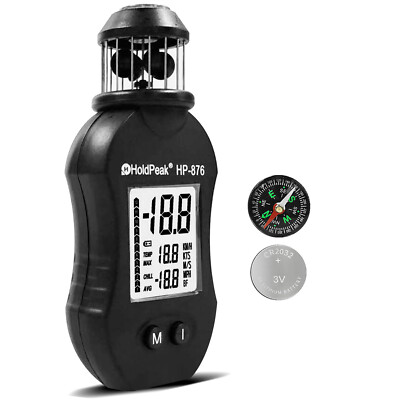 Anemometer Handheld Digital Wind Speed Meter Measuring Air Speed Air Volume 