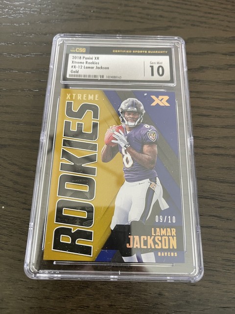 Lamar Jackson 2018 Panini Prizm Gold