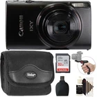 Canon Powershot IXY 650/ELPH 360 Digital Camera Black with 32GB Accessory Bundle