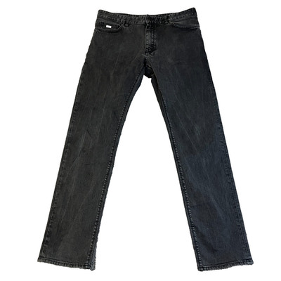 Hugo Boss Mens Jeans W36 L34 Regular Fit Stretch Dark Grey Denim Zip Fly Maine
