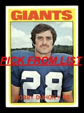 1972 Topps Football #6-262 EX/EX-MT Pick From List ALL PICTURED cc3 gg1