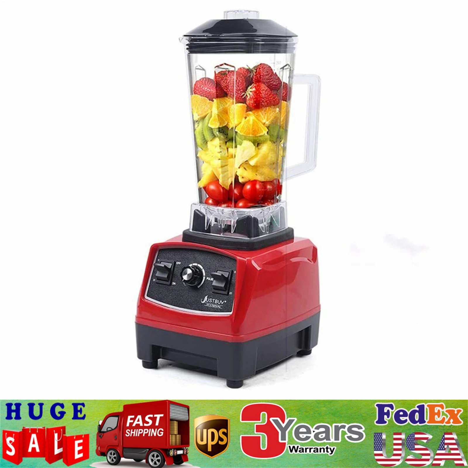 3HP 2L Professional Blender Heavy Duty Commercial Blender Mixer Juicer US
Opens in a new window or t