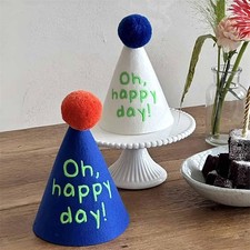 Lot de 2 Chapeaux D'anniversaire, Accessoire de Déguisement, Chapeau