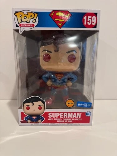 Funko Pop Vinyl Jumbo 10": DC Comics - Superman Chase - Walmart (Exclusive) #159