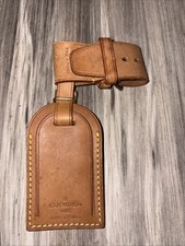 Louis Vuitton Luggage Tag and Poignet for Keepall Medium Vachetta Leather 