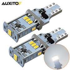 AUXITO 2PCS T15 912 W16W 921 LED Reverse Backup Light Bulbs White Error Free
