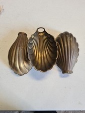 Are Deco Brass Clam Shell Lamp Shades X3