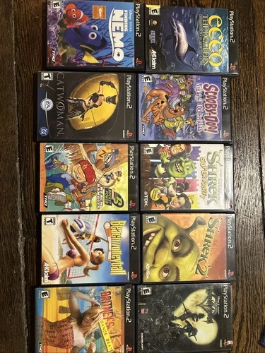 PS2 Game Bundle Of 10