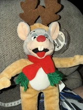 RARE: 2001 Reindeer Chuck E. Cheese's Christmas Plush W/ Tag Limited Edition 🌟