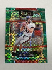 2022 Select Draft Football Green Squares Prizm #91 - Eli Manning - Ole Miss