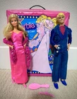 1977 Vintage SUPERSTAR BARBIE & KEN DOLLS Carry Case & Accessories ORIGINAL