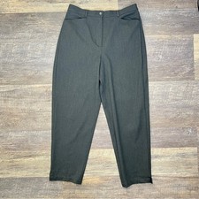Talbots Charcoal Gray Stretch straight leg business casual dress pants 10P B186