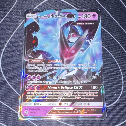 Pokemon Dawn Wings Necrozma GX SM101 Holo Ultra Rare 180 HP Psychic 2018