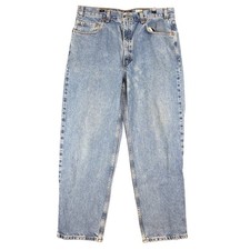 Levis 550 Relaxed Fit Jeans Mens 36x29 Light Wash Blue Denim 100 Cotton Casual