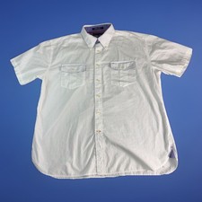 Vintage Tommy Hilfiger Men  s White Summer XL Short Sleeve Button Up 100 Cotton