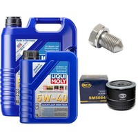 MotoröL Filter Set 5W-40 Liqui Moly 6 Liter + Schraube FüR VW Transporter VI 2.0