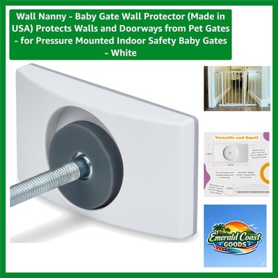 Versatile Wall Protectors for Baby Gates - Fits Bottom Spindles, Easy Install