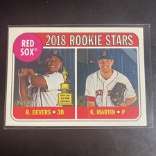 2018 Topps Heritage - Rookie Stars Rafael Devers, Kyle Martin #189 (RC)