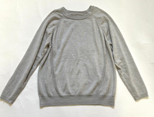 Lululemon Simply Wool Merino Knit Sweater pullover Heather Starlight Gray READ