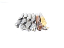 Lot of (6) Nachi Guhring HSS Drill Bits 39/64, 45/64 (3), 11/16, 20mm EX9