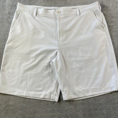 IZOD GOLF Shorts Mens 42 White Performance Dry Fit Stretch Casual Preppy