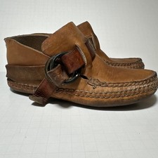 VTG Quoddy Walter Dyer ERA Thick LEATHER Harness Ring BOOT Moccasins M6.5 W 8