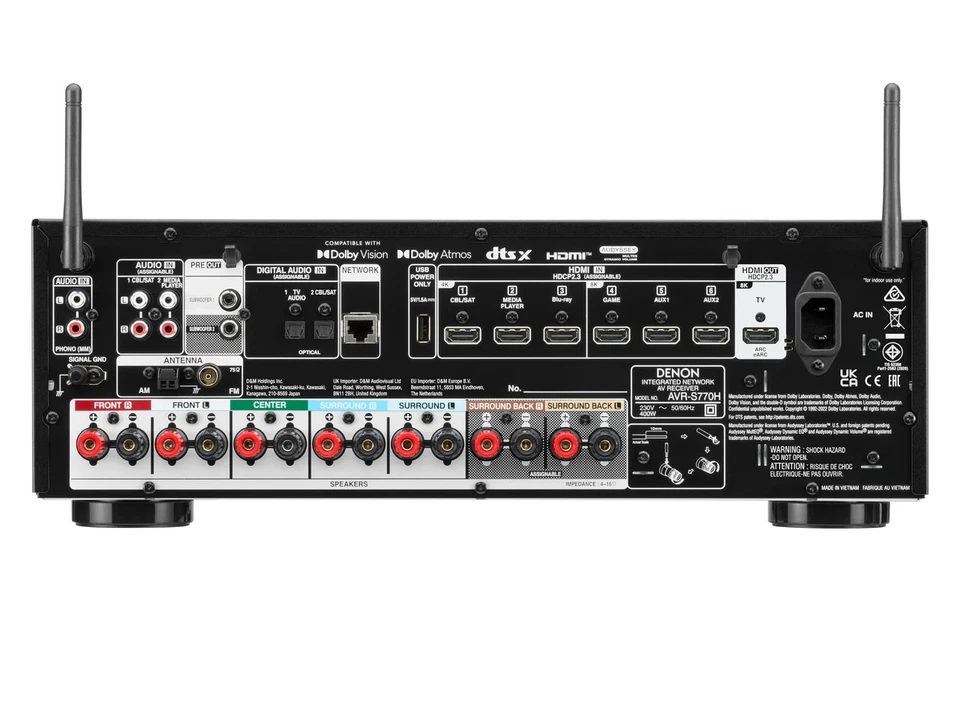 Denon AVR-S770H AV-Receiver Schwarz B Ware - Bild 3 von 3