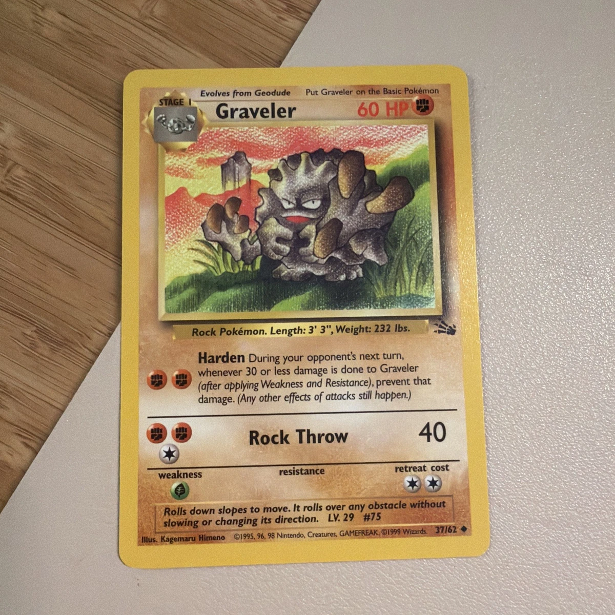 1995 graveler pokemon card value Graveler Pokemon Card for sale