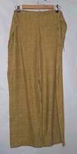 Victoria's Secret Pajama Pants Sz Medium Yellow Silk Dot Circles Drawstring Rare