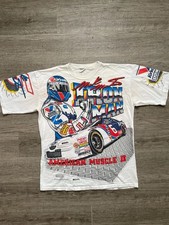 Vintage 1996 Mark Martin Roush Racing Iron Man American Muscle NASCAR T-Shirt