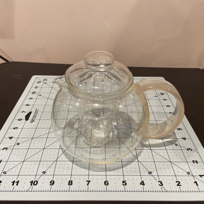 Bodum Glass Teapot w/ Infuser & Lid Clear Tea Pot Modern Loose Leaf Brewer