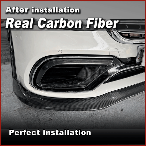 Carbon Frontlippe Frontspoiler Splitter Passt Für Mercedes W222 S63 S65AMG 18-20 - Bild 5 von 12