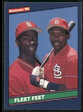 1986 Donruss Fleet Feet: Willie McGee and Vince Coleman St. Louis Cardinals #651